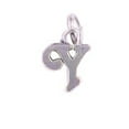 thumbnail image 1 of Sterling Silver 20" .8mm Box Chain Scrolled Letter Y Pendant Necklace, 1 of 2