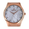thumbnail image 2 of Westar Zing Crystal Accents Rose Gold Tone Stainless Steel White Mother Of Pearl Dial Quartz 00127PPN611 Women's Watch, 2 of 3