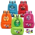 thumbnail image 2 of Disney-mochila escolar con estampado de dibujos animados para niño y niña, morral con estampado de dibujos animados de Inside Out 2, bolsa de libros para estudiantes, 2 of 5