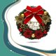 thumbnail image 2 of Cateissary Guirnalda de mimbre de Navidad luz LED flor guirnalda colgante de Navidad decoración de pared de ventana decoración de adorno de vacaciones Kits de decoración para fiestas No.01, 2 of 6