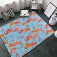 thumbnail image 3 of Pink flamingo Shaggy Area Rug, Rugs for Living Room Bedroom Non Slip Door Mat Indoor Carpet Machine Washable Nursery Home Decor Floor Mats for Entryway 60x39in-#, 3 of 5