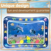 Tummy Time Baby Water Mat, Inflatable Infant Toys Baby Playmat Early Sensory Development BPA-Free