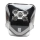 thumbnail image 3 of Faro de motocicleta,Conjunto de faro de motocicleta profesional 12V DC,Faro de motocicleta,luz de espejo redonda doble,Montaje de faro delantero del motor Fácil instalación,Piezas de, 3 of 8