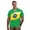Brazilian Flag Print, variant on Hawaiian Shirt, Black White American Flag Eagle Print Size XXS Button Down Shirt for Luau, Vacation, Beach, Summer Casual Wear, Big & Tall Available
