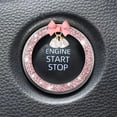 thumbnail image 7 of vlrwzc Car Bling Rhinestone Engine Start Ring Decals, 2pcs Car Push Start Button Cover Sticker, Sparkling Car Interior Accessories for Women, 7 of 7