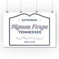 thumbnail image 2 of Pigeon Forge, Tennessee, Now Entering (Blue) (36x54 Giclee Gallery Art Print, Vivid Textured Wall Decor), 2 of 3