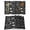 Black White, variant on Grey Kitchenware Placemats Set of 12, Modern Funny Cook Tools Spoons Forks Placemats for Dining Table, Place Mats for Kitchen Tabletop, Waterproof Wipeable Dining Table Mats Set