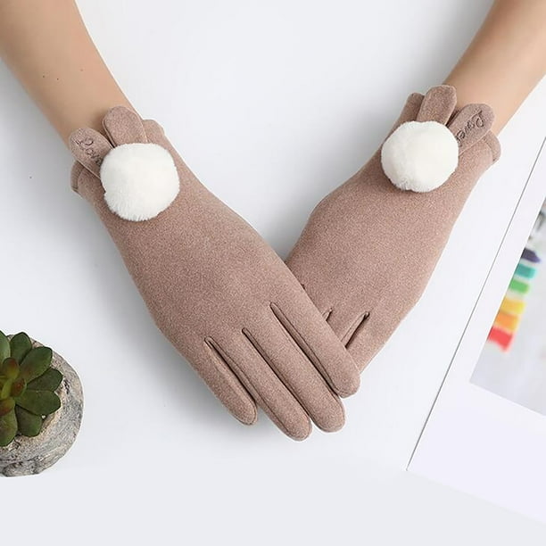 onlyliua ¡ ¡Promoción de Temporada! Guantes Térmicos Aislantes para Mujer, Guantes de Invierno Cálidos con Pantalla de Aislamiento