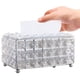 thumbnail image 4 of Facial Tissue Holder Light Luxury Crystal Metal Silver Tissue Dispenser Box for Living Room, 4 of 5