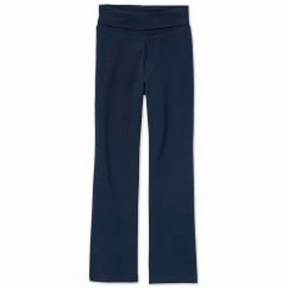 Girls Uniform Active Foldover Waist Pants - tidal