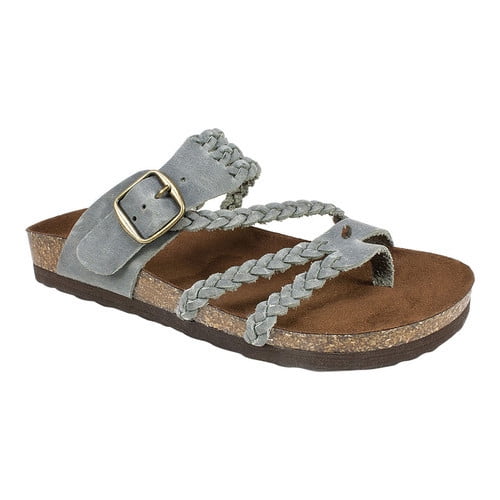 white mountain bow footbed sandals