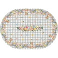 thumbnail image 4 of Easter Tablecloth Oval 60x84 Inch, Spring Floral Bunny Buffalo Plaid Easter Oval Table Cloth Decor for Dinner Party Picnic, 4 of 6