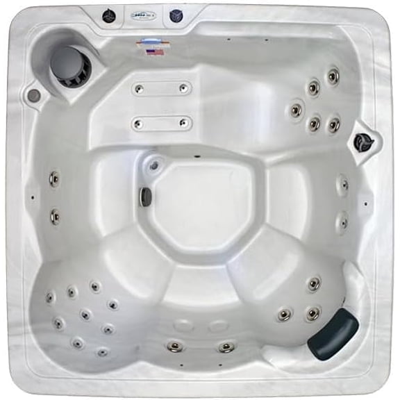 Hudson Bay HB29 6-Person Hot Tub with 29 Therapy Jets and Digital Controls – Sterling Acrylic Interior and Mocha Exterior Cabinet - Ideal for Backyard Relaxation and Hydrotherapy