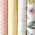 thumbnail image 4 of Parent's Choice Multicolor Floral Cotton Flannel Receiving Blankets, 4 Pack, 4 of 5