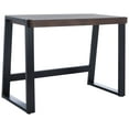 thumbnail image 4 of SAFAVIEH Dennings Contemporary Rectangle Wood Desk, Walnut/Black (42 in. W x 20 in. D x 30 in. H), 4 of 11