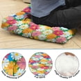 thumbnail image 5 of Illustration Floor Cushion 22 Inch Large Square Pillow, Vintage Daisy Artwork, Soft for Meditation & Hip Support, 5 of 7