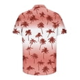 thumbnail image 5 of Blusa y camisa de manga corta con cuello vuelto Camisa casual para hombre Camisa de bolos vintage de manga corta Camisas de verano de playa cubana Camisa con botones Blusa para hombre Poliéster, 5 of 5