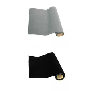 Black Felt Fabric Adhesive Sheets Multipurpose Velvet Sheet Sticky Glue  Back 