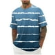 thumbnail image 1 of Camisetas de Manga Corta para Hombre, Blusa Casual de Cuello Redondo de Impresión de Gradiente, Camiseta Deportiva de Poliéster de Moda, 1 of 2