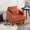 Dark Orange, variant on YWEN Mid-Century Modern Accent Chair, Chenille Upholstered Armchair with Pillow and Solid Wood Legs Lounge Chair with Thick Cushion Club Chair Cozy Reading Chair for Living Room, Bedroom