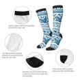 thumbnail image 4 of Bingfone Compression Socks for Women and Men Long Socks for Running Athletic Cycling Nurse-Sea Underwater Jellyfish, 4 of 8