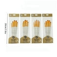 thumbnail image 2 of Artist Paint Brushes For Acrylic Painting 5 Pcs Soft Ergonomic Wooden Handle Synthetic In Different Sizes & Shapes, 2 of 8