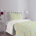 thumbnail image 3 of Ambesonne Numbers Quilted Bedspread Set 2 Pcs, Numeral Composition, Twin Size, Multicolor, 3 of 5