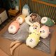 thumbnail image 2 of Manta de almohada de felpa Kawaii para niños, muñeco suave de animales de dibujos animados, dinosaurio, cerdo, unicornio, conejo, oso, pingüino, gato, 2 of 5