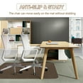 thumbnail image 6 of Chair Mat for Hardwood and Tile Floor, Anti-Slip, Non-Curve, for Rolling Chair and Computer Desk, 47 x 35 inch, Black, 6 of 8