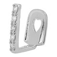 thumbnail image 4 of Minnieouse Hip Pop diente cristal parrilla boca dientes oro plateado parrillas tapas individuales con mordedor alicates decoración rapero cuidado de los oídos Plata, 4 of 6