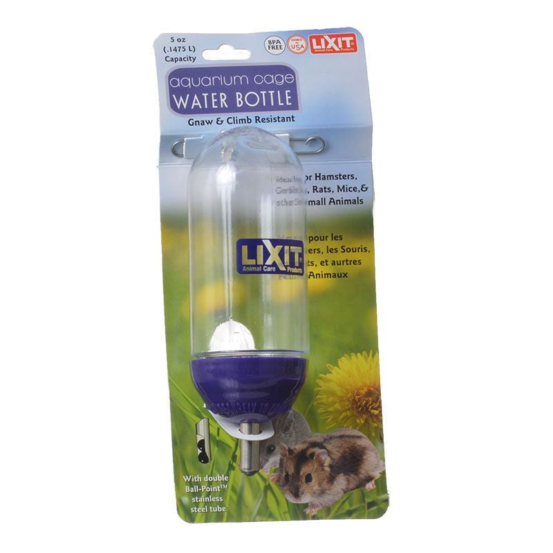 Lixit Aquarium Cage Water Bottle Clear 5 oz