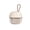 Beige, variant on Portable Case with Lanyard Travel Organizer Mini Pill Box with Compartments for Medicine Vitamins Beige
