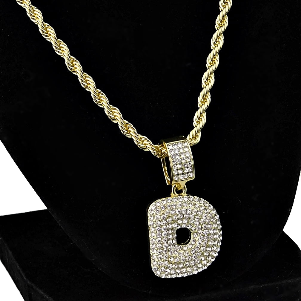 Bubble Letter D Block Initial 24\