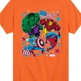 thumbnail image 3 of Marvel The Avengers - America Stickers Style - Toddler And Youth Short Sleeve Graphic T-Shirt, 3 of 5