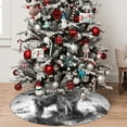 thumbnail image 5 of KLL 30" Christmas Tree Skirt Yak Xmas Tree Skirts Mat for New Year Xmas Holiday Party Indoor Outdoor Home Decoration, 5 of 7