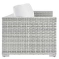thumbnail image 3 of Modway Convene Outdoor Patio Sofa in Light Gray White, 3 of 8