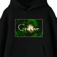 thumbnail image 2 of Coraline Screenshot & Logo Adult Black Long Sleeve Hooded Sweatshirt-XL, 2 of 7