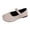 White, variant on Loafers For Women Suede Round Toe One Strap Womens Loafers Cushioned Flat Sole Slip On Flats Spring Fall Versatile Casual Flats Black