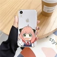 thumbnail image 5 of Funda de teléfono Anime Spy X Family Anya para Iphone 15 11 13 14 Pro Max 7 8 Plus Xr Xs Max Se2020 12mini cubierta transparente, 5 of 5