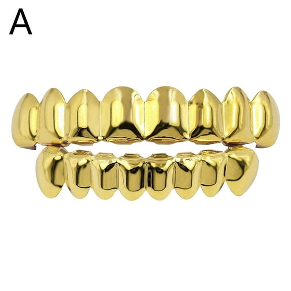 Classic Fashion 6/6 Teeth HipHop Denture Set Decor Braces Dental Grills for Men