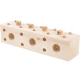 thumbnail image 3 of MOVTOTOP 1Set Bird Wooden Block Toy Beige Cube for Birds Intelligence Improvement Play, 3 of 7