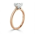 thumbnail image 2 of 2 Carat IGI Certified Oval Shape Lab Grown Diamond Engagement Ring | 14K Rose Gold | Solitaire Lab Diamond Ring | FG - VS1- VS2, 2 of 2