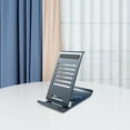 thumbnail image 2 of Bdday Multiple Adjustable Tap Position Portable Metal Aluminum Alloy Tabletop Folding Mobile Phone Flat Shelf With Not Slippery Universal Mobile Phone Flat, 2 of 7