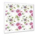 thumbnail image 2 of Designart 'Pink Passionflower Flowers and Petals' Traditional Framed Art Print, 2 of 4