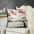 thumbnail image 2 of SHANXI Throw Pillow Covers Stylish Mountain Painting Square Pillowcase for Home Decor Sofa Car Bedroom Pillow case 18x18in, 2 of 5