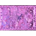 thumbnail image 1 of Ahgly Company Indoor Rectangle Animal Purple Traditional Area Rugs, 7' x 10', 1 of 4