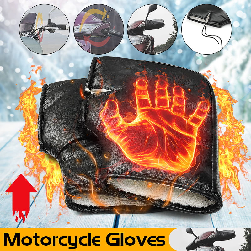 Handlebar Winter Motorcycle Scooter Bike Gloves Hand Muffs For YAMAHA For HONDA