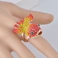 thumbnail image 4 of Anillo de mujer, diamantes de imitación, pez de cristal, moda, Festival, cumpleaños, playa, tienda, escuela, joyería personalizada para mujer Ropa, zapatos y accesorios Miscelánea Oro Talla 9 Qarigey AP014538-04, 4 of 6