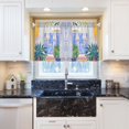 thumbnail image 5 of Yayeee Kitchen Curtains Tier Pair Light Filtering 27"x36" Rod Pocket Short Cafe Window Panel, Seaside Boat, 5 of 7