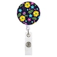 thumbnail image 1 of Clip Rotatif Floral Porte-Badge Rétractable pour Enseignants et Étudiants Clip de Carte d'Identité Réglable avec Ressort, 1 of 9